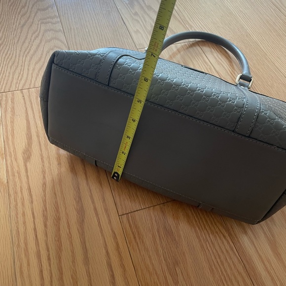 Gucci Guccissima gray leather tote bag with strap 449656 - Picture 14 of 16
